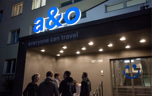 A＆O 標志設計精髓-讓旅行住酒店很容易。